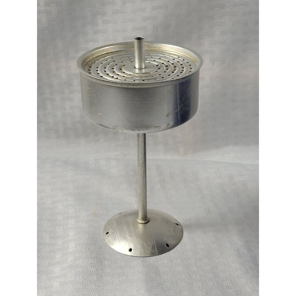 Vintage Blue Speckled Enamelware Coffee Percolator Pot with Lid and Filter 8.5in - Picture 4 of 8
